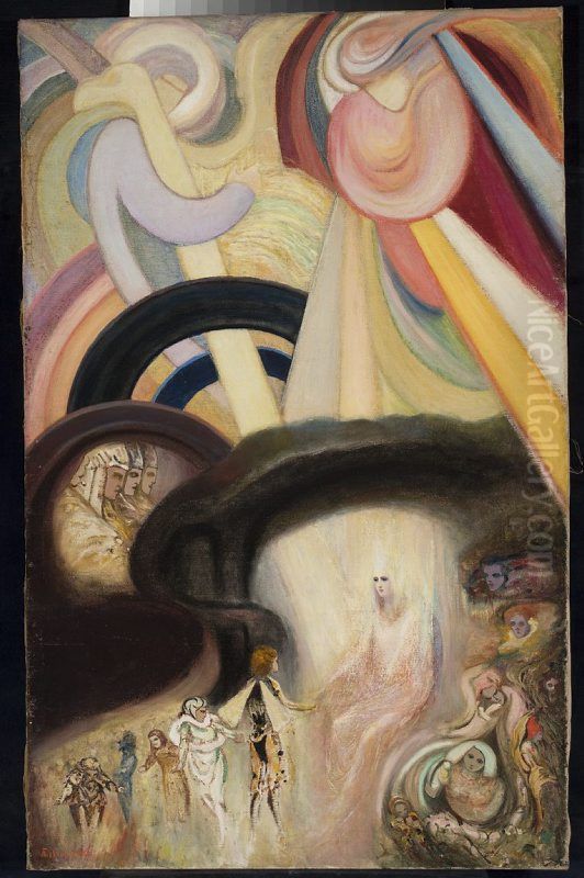 Fantasy - Imagination Oil Painting by Franciszek Siedlecki