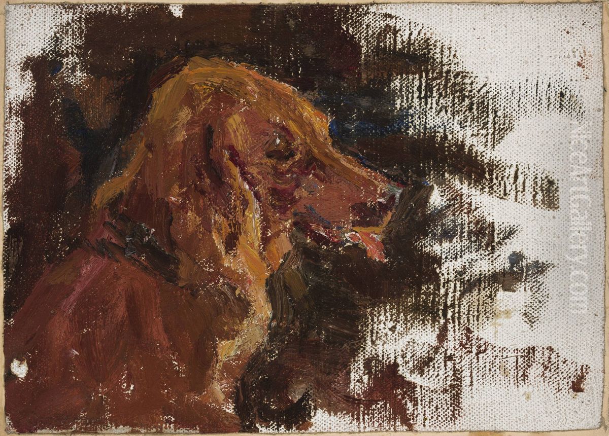 Maryino - study of dog's head for the 