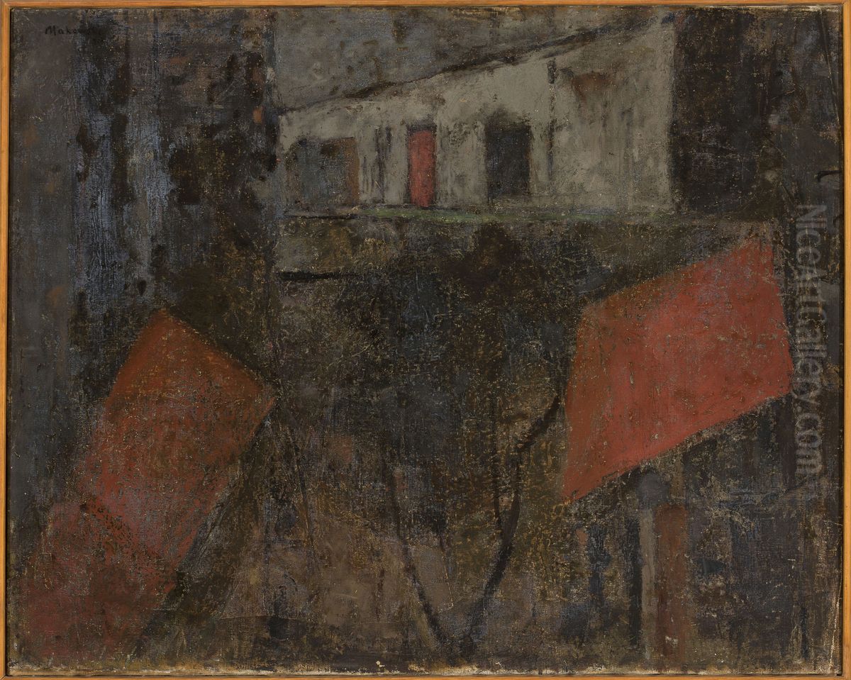 Ulica Oil Painting by Tadeusz Makowski