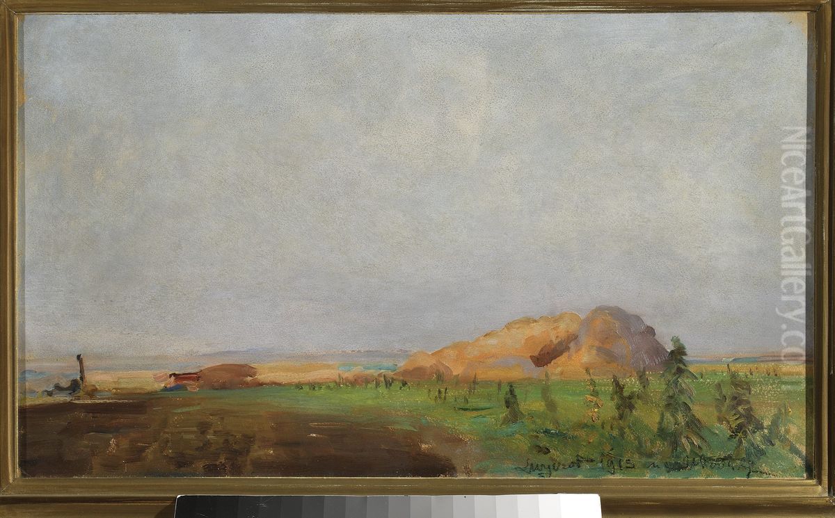 Sheaves Oil Painting by Leon Wyczolkowski