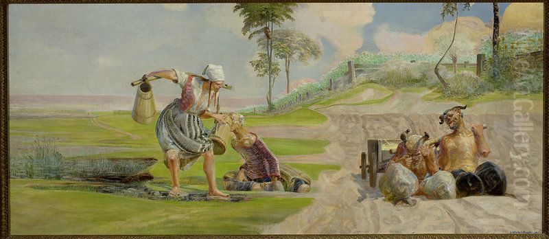 Last drink Oil Painting by Jacek Malczewski