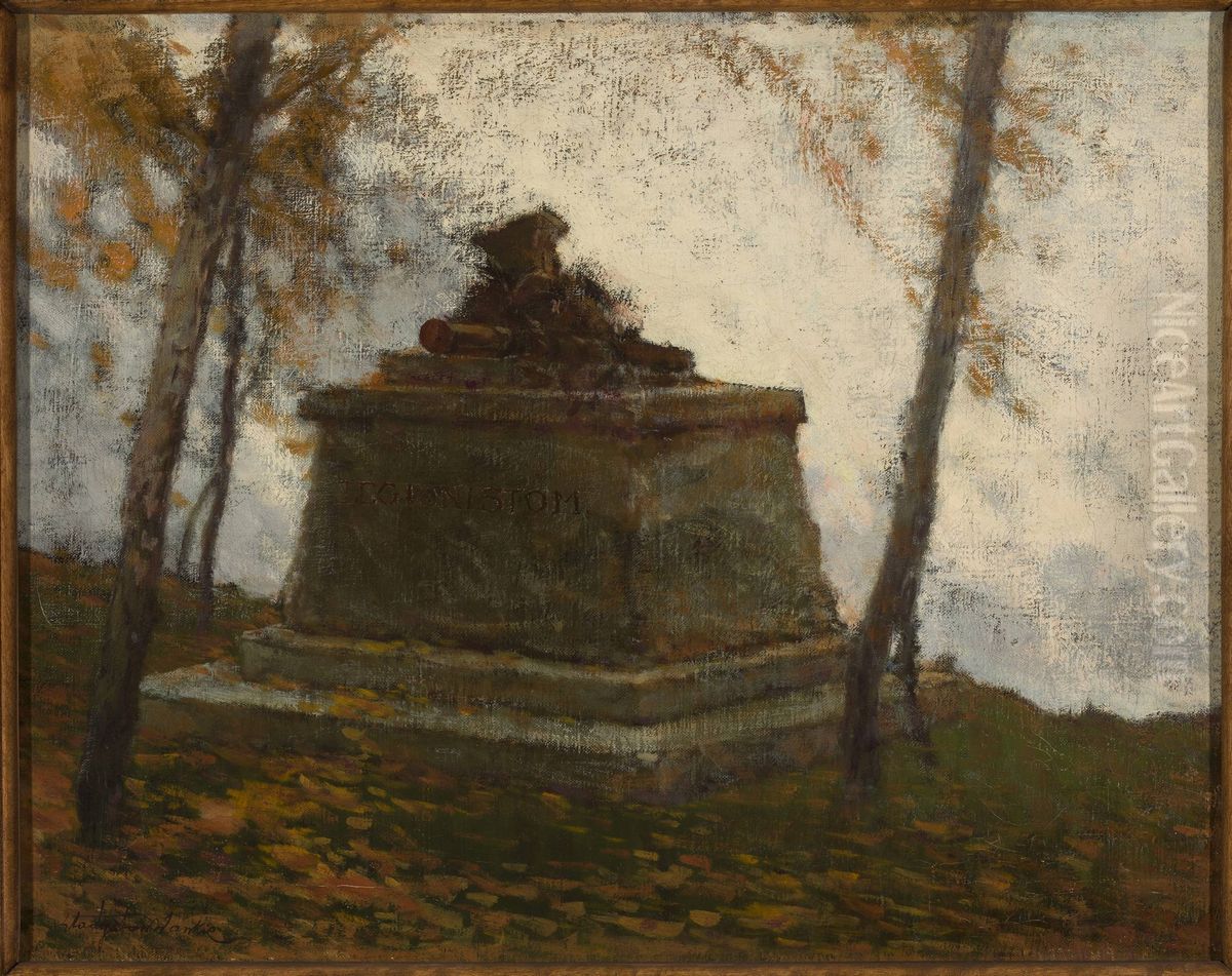 Monument /design for legionaries monument/ Oil Painting by Wladyslaw Wankie