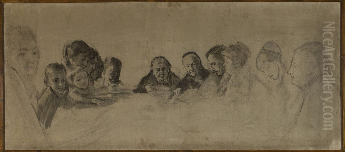 Evening siesta Oil Painting by Konrad Krzyzanowski