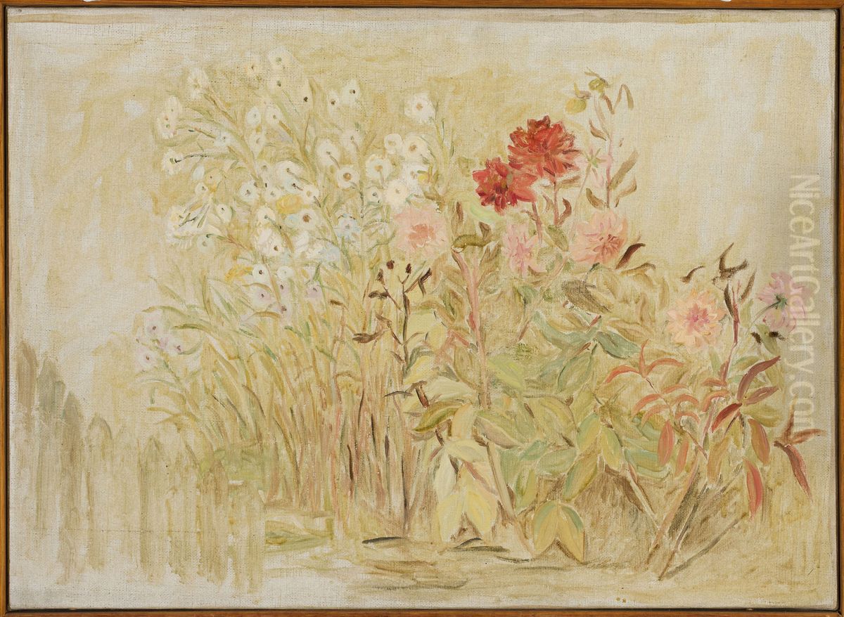 Small garden Oil Painting by Tadeusz Makowski