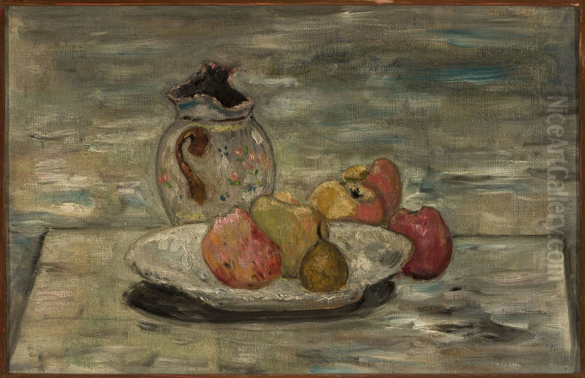 Martwa natura z ubitym dzbanem Oil Painting by Tadeusz Makowski