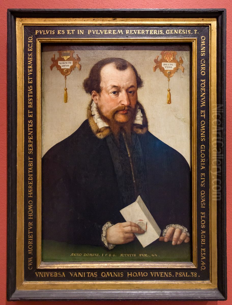 Portrat Gottfried von Raesfeld Oil Painting by Hermann Tom Ring