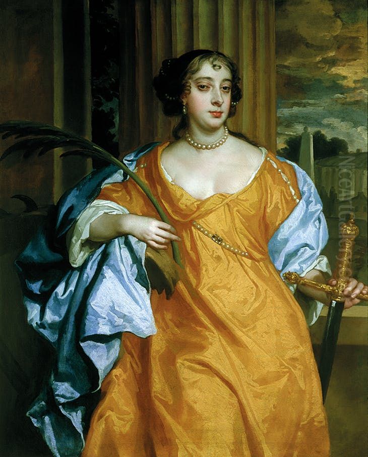 Barbara Villiers, Duchess of Cleveland as St Catherine of Alexandria Oil Painting by Peter Lely