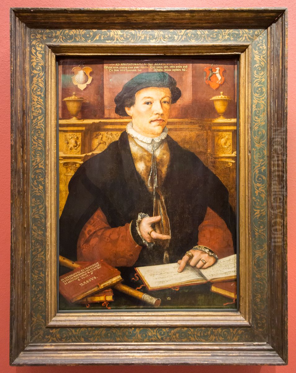 Portat Johannes Munstermann Oil Painting by Hermann Tom Ring