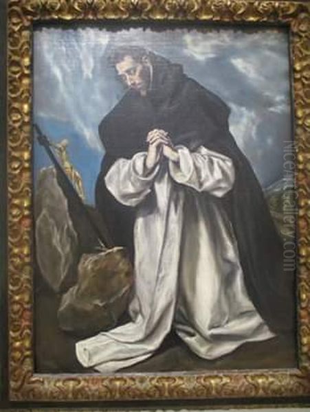 Saint Dominic in Prayer Oil Painting by El Greco