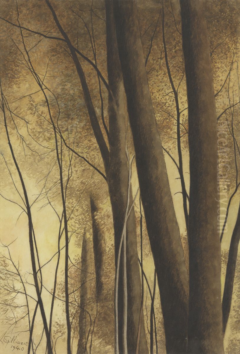 Bomen Oil Painting by Leon Spilliaert