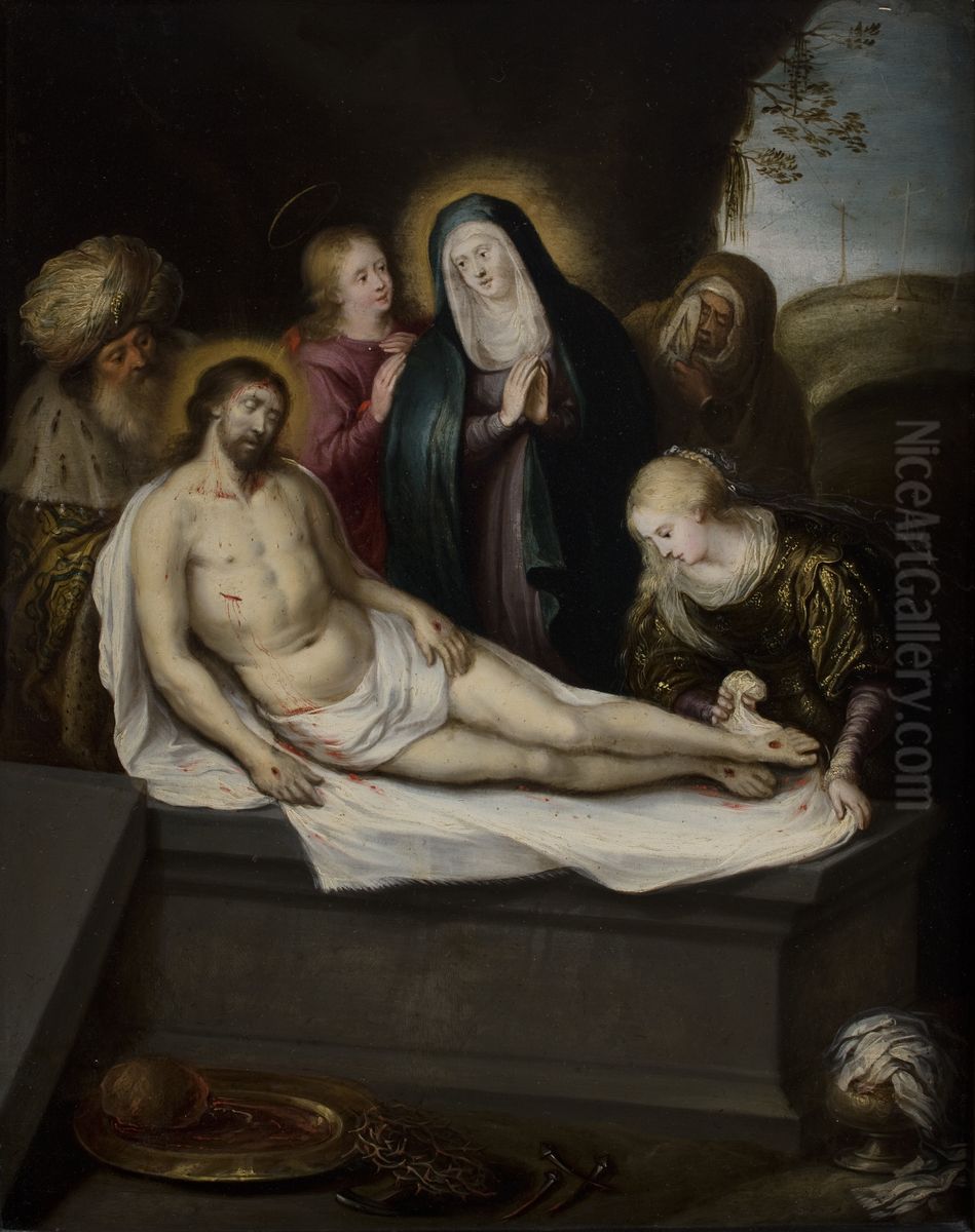 Lamentation  of Christ Oil Painting by Frans Francken I