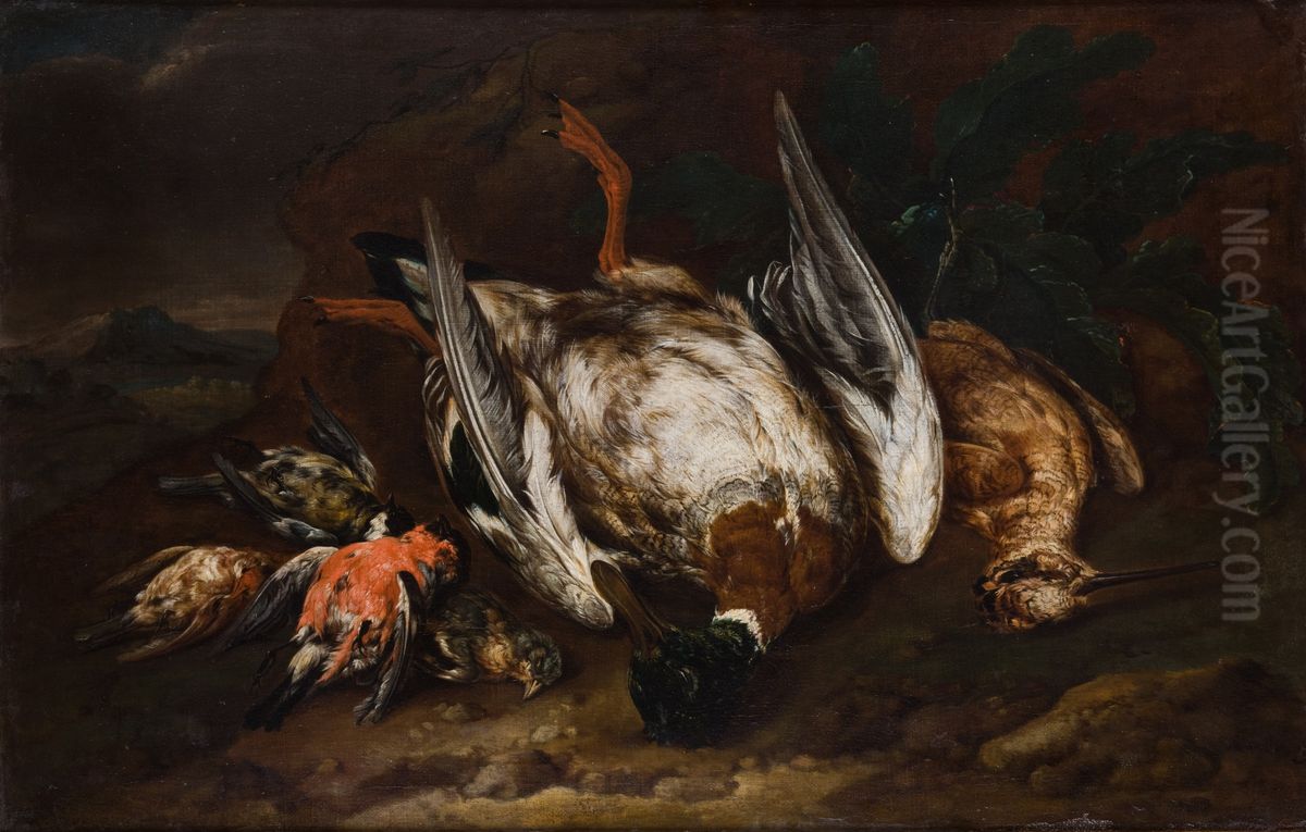 Ubite ptactwo Oil Painting by unknown