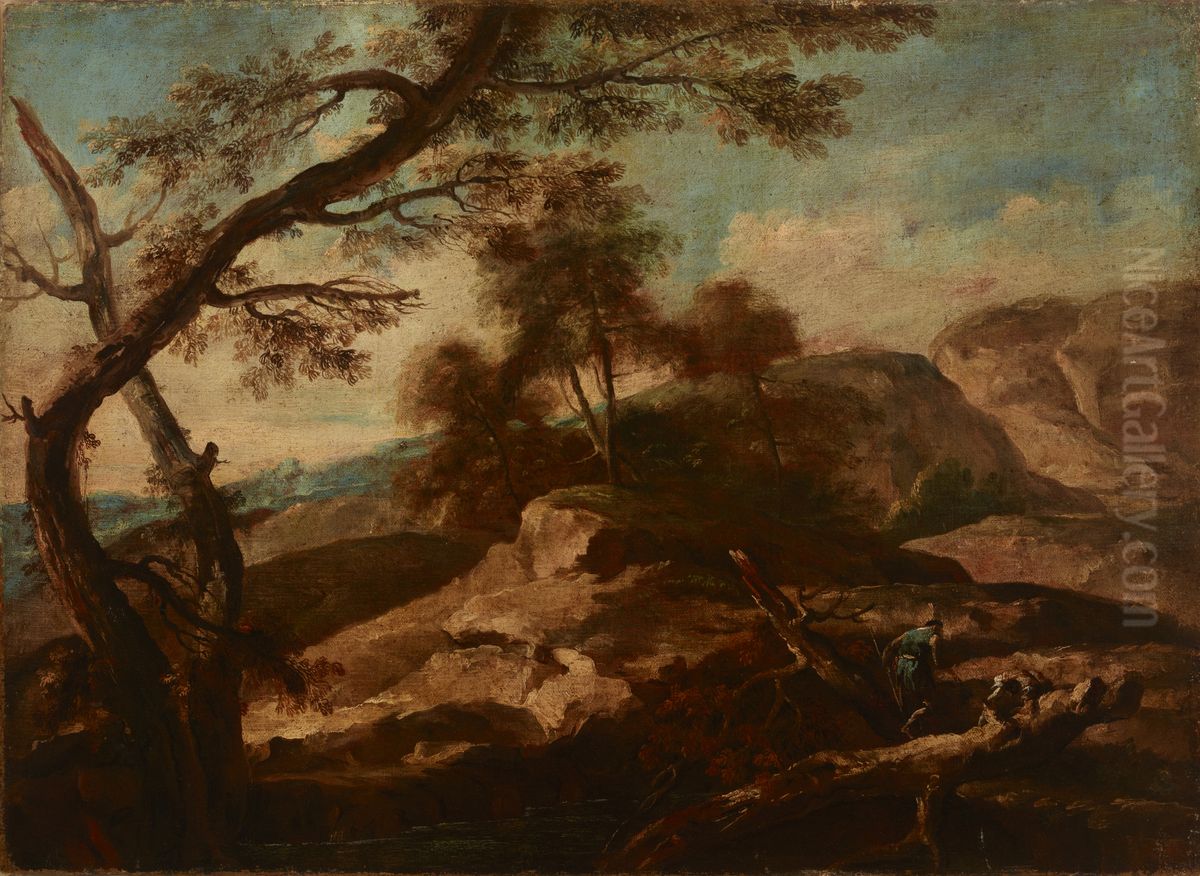 Krajobraz Oil Painting by Marco Ricci