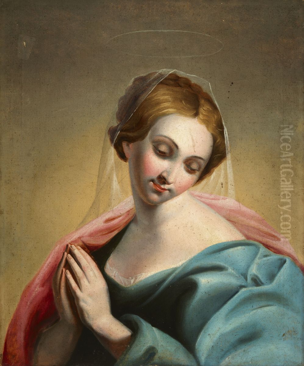 Bust of a Saint Oil Painting by unknown