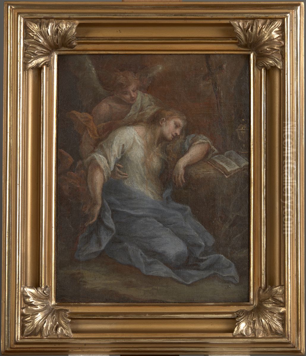 Saint Mary Magdalene in Ecstasy Oil Painting by Szymon Czechowicz