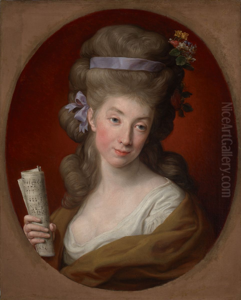 Portret Izabeli z Lubomirskich Ignacowej Potockiej (1755-1783) Oil Painting by Pompeo Batoni