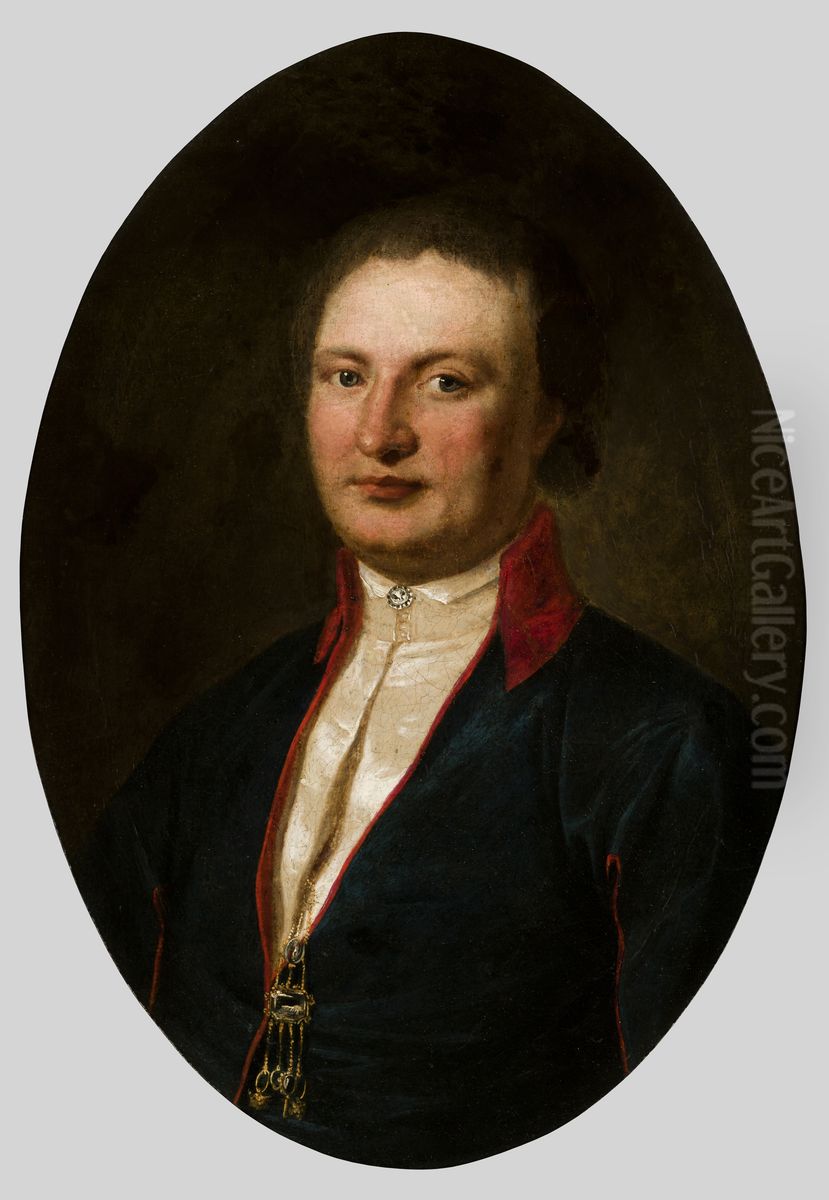 Portrait of Dominik Tomasz Truskolaski Oil Painting by Kazimierz Wojniakowski