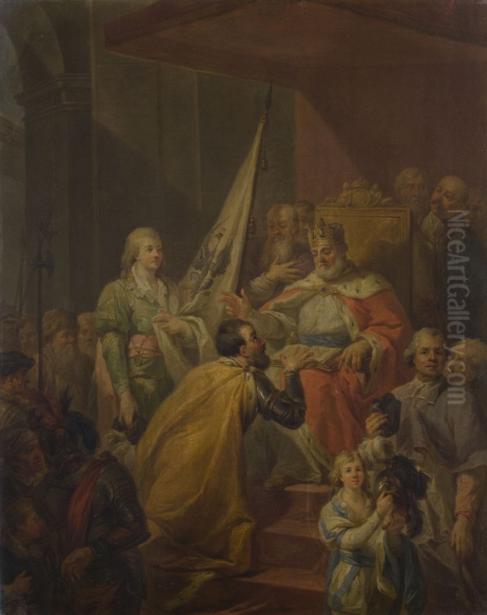 Prussian Homage Oil Painting by Marcello Bacciarelli