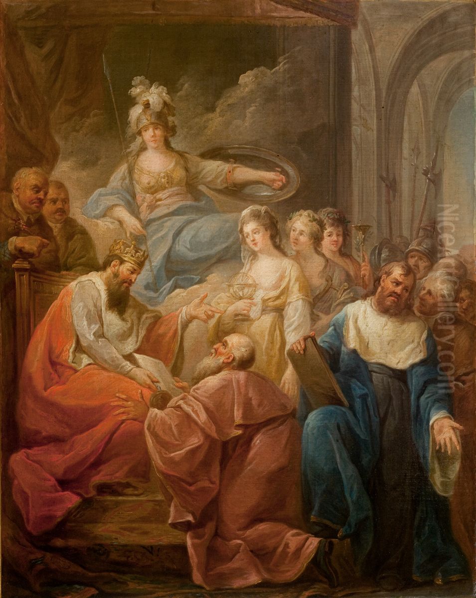 Granting of Privileges to Academy of Krakow Oil Painting by Marcello Bacciarelli
