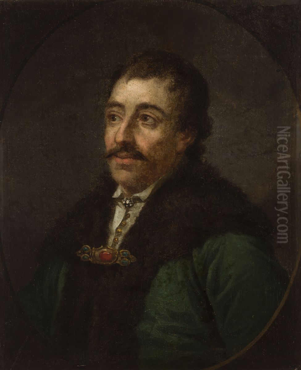 Portrait of Marcin Kalinowski Oil Painting by Kazimierz Wojniakowski
