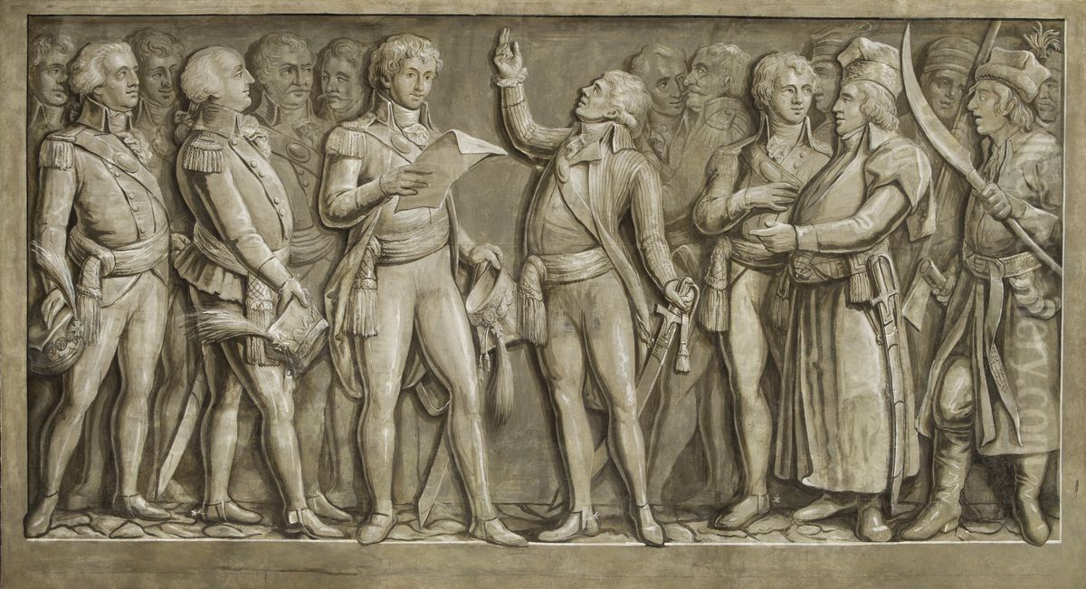 Kosciuszko's Oath Oil Painting by Michal Stachowicz