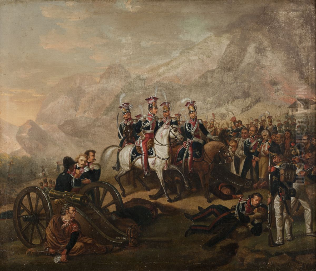 Somosierra Oil Painting by Horace Vernet