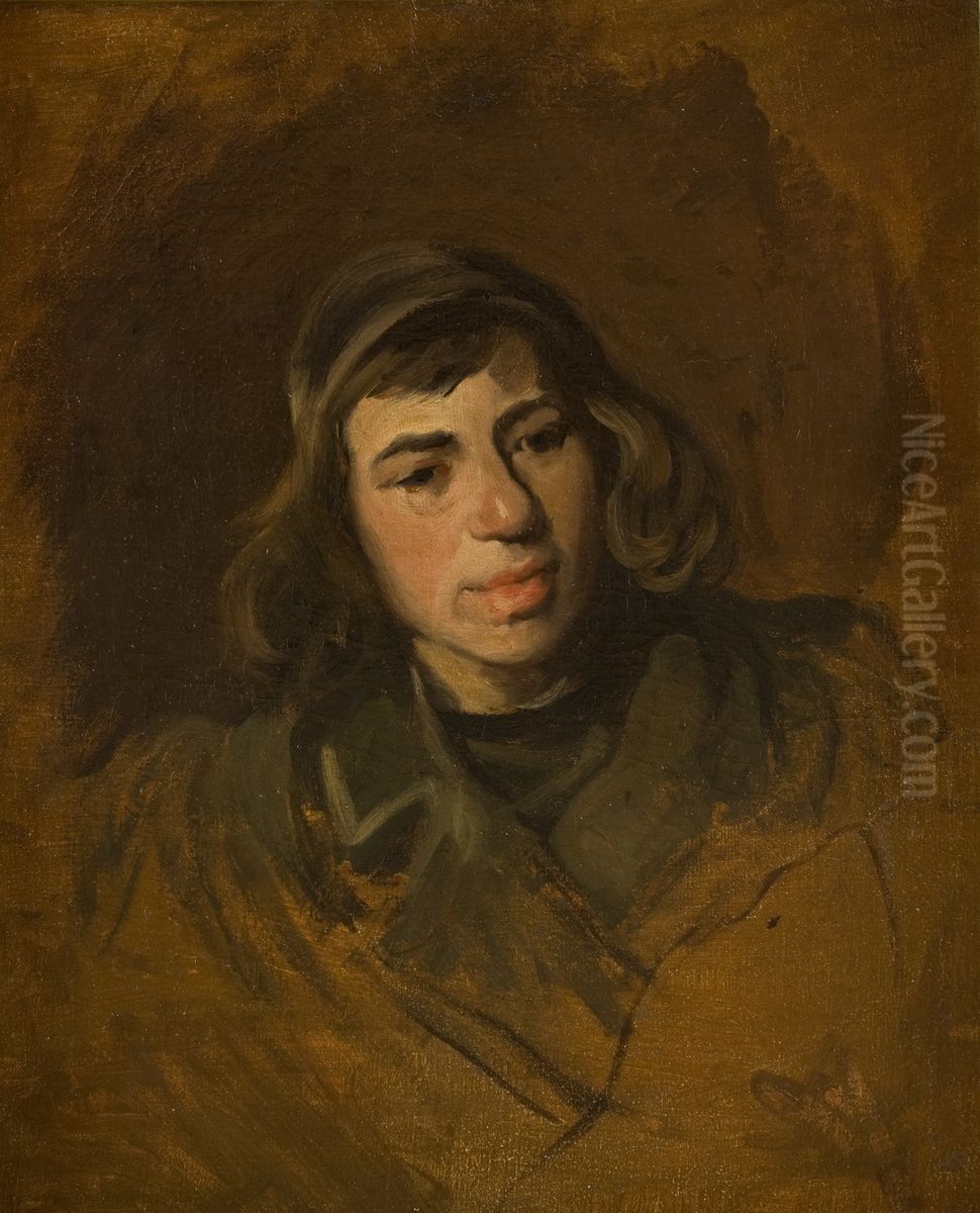 Young Jew Oil Painting by Piotr Michalowski