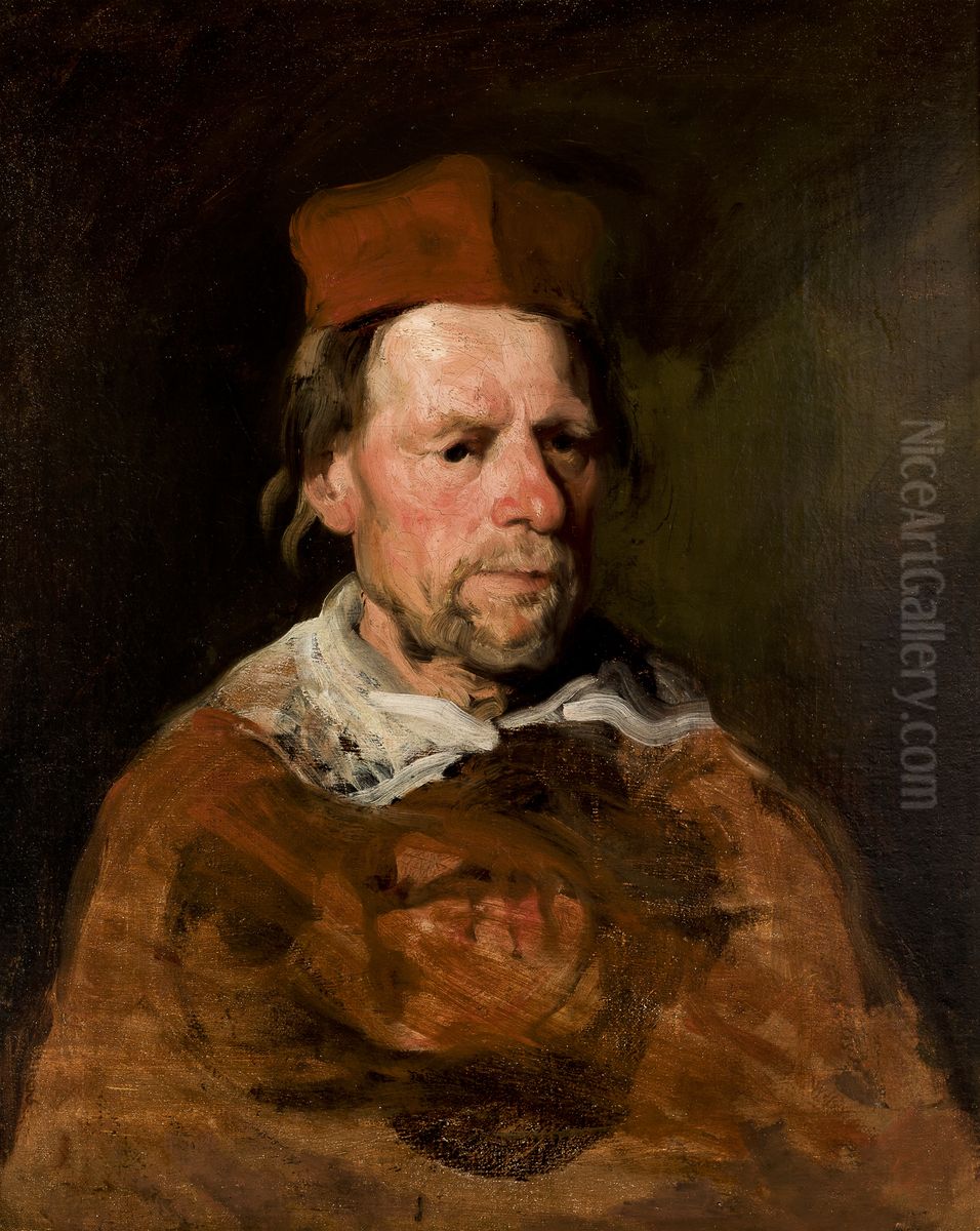 Kardynal Oil Painting by Piotr Michalowski