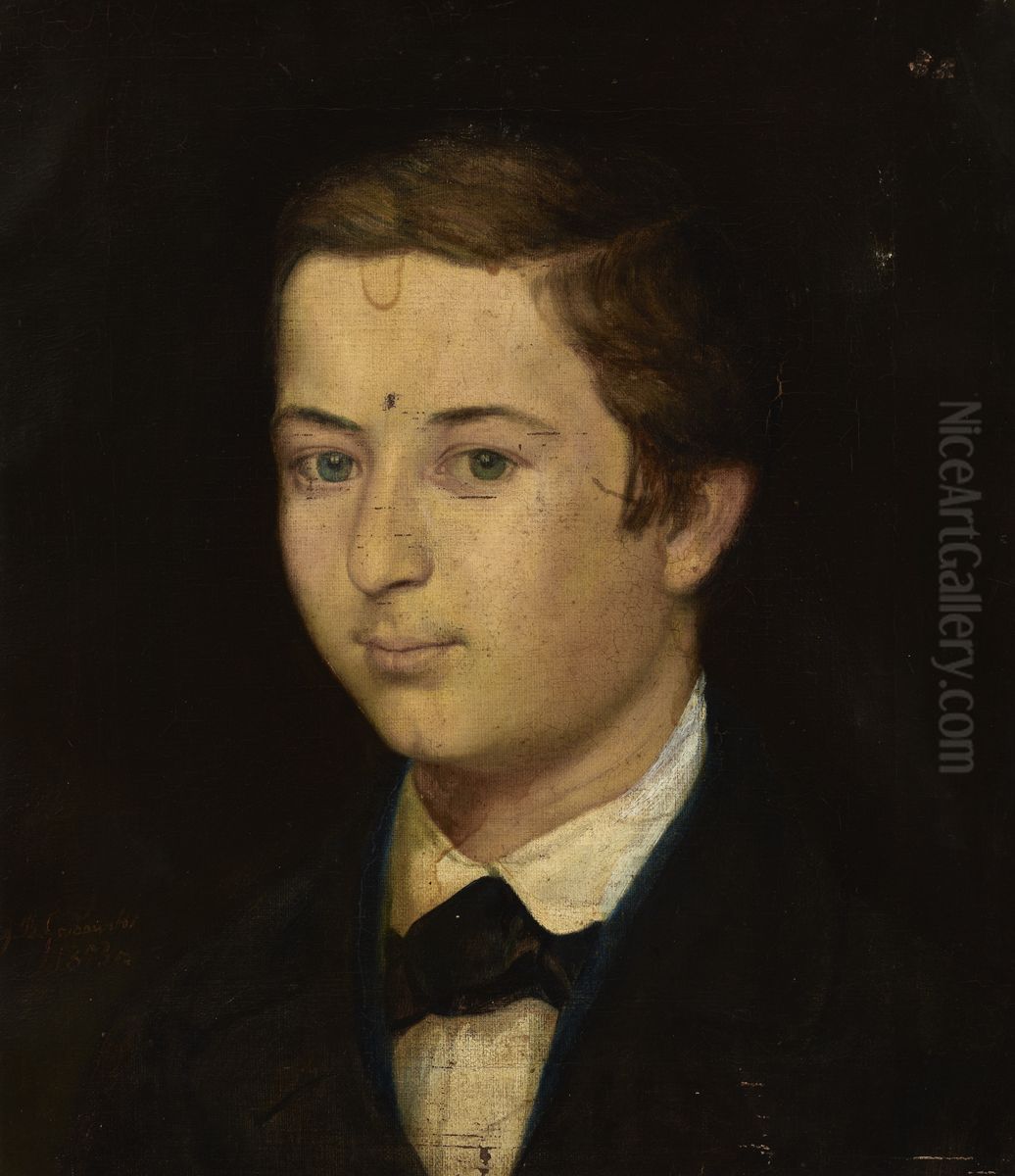 Portret Henryka Pollera Oil Painting by Andrzej Grabowski