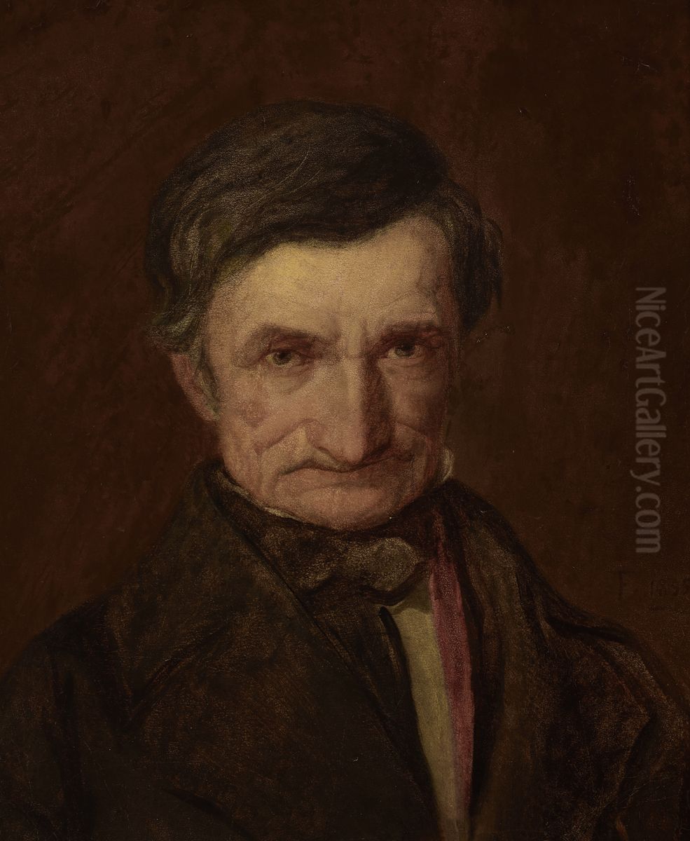 Portret ojca Oil Painting by Franciszek Tepa (Teppa)