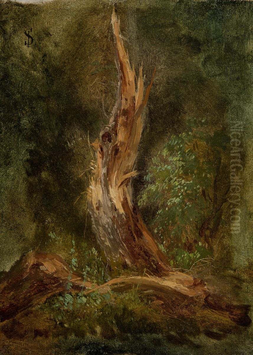 Las wolynski Oil Painting by Jozef Szermentowski