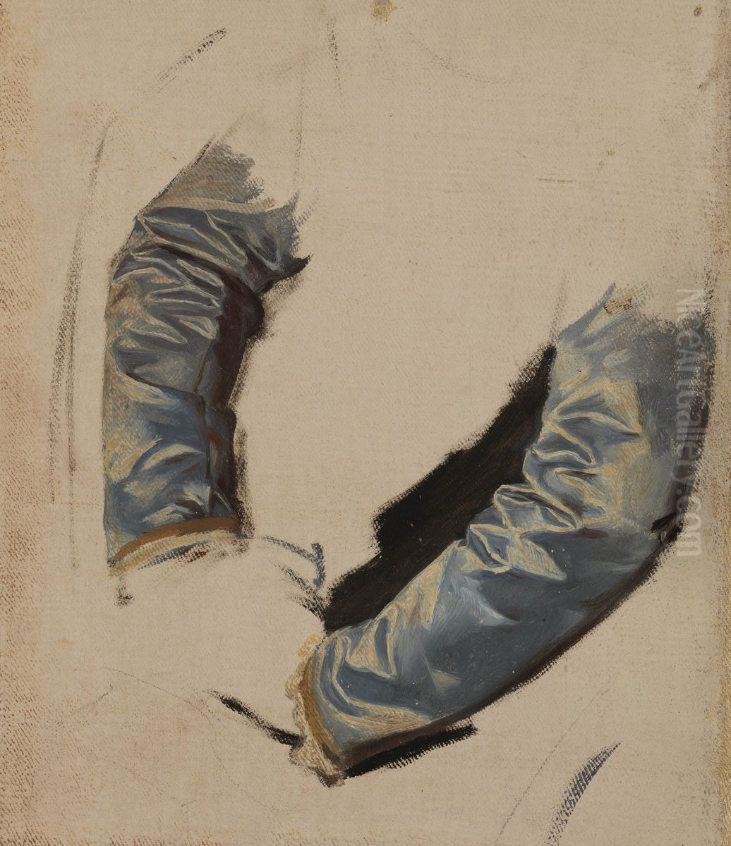 Sleeves of King's  Attire. Study to the Painting 
