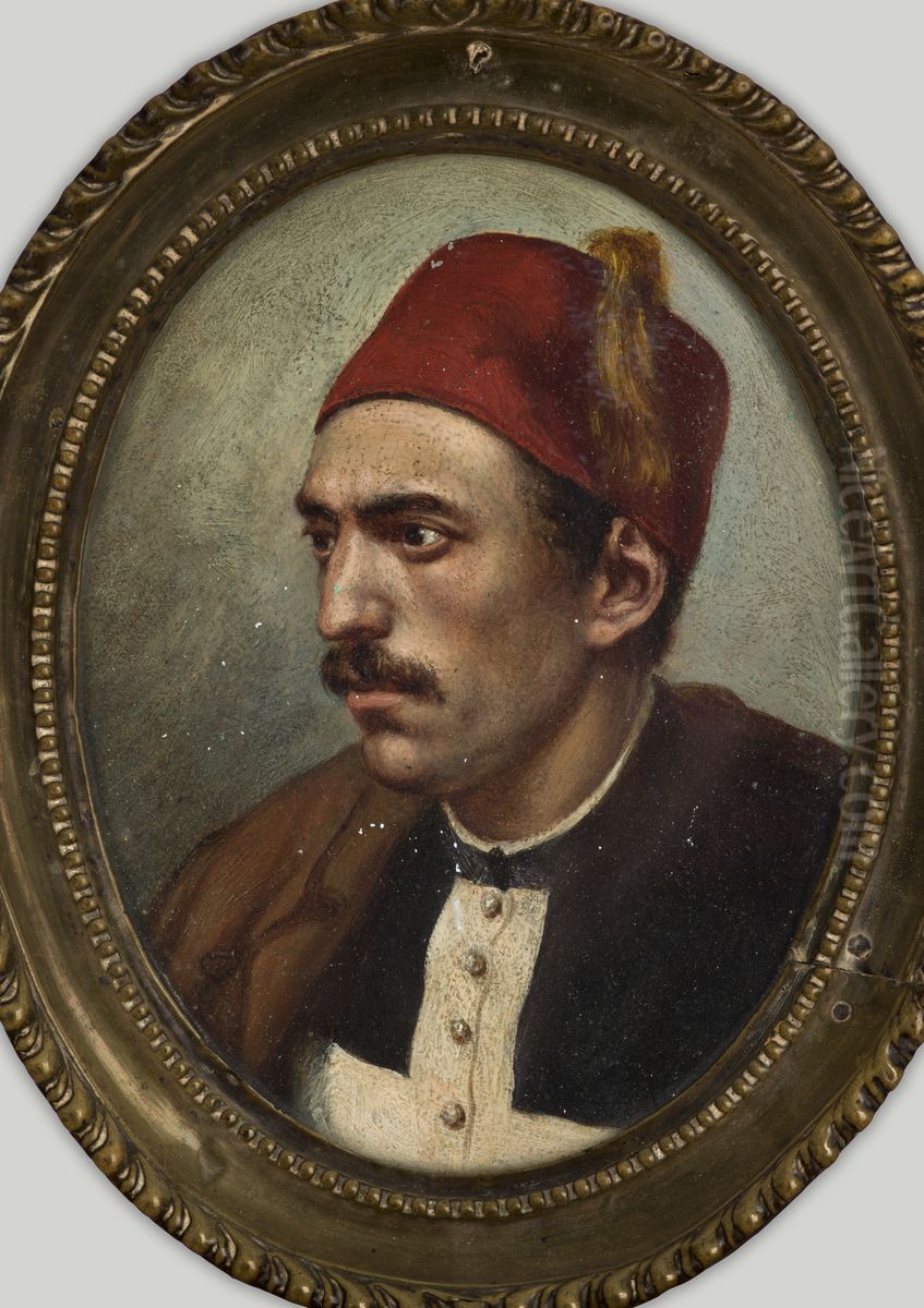 Portret generala Francois`a de Rochebrune`a Oil Painting by Antoni Kozakiewicz