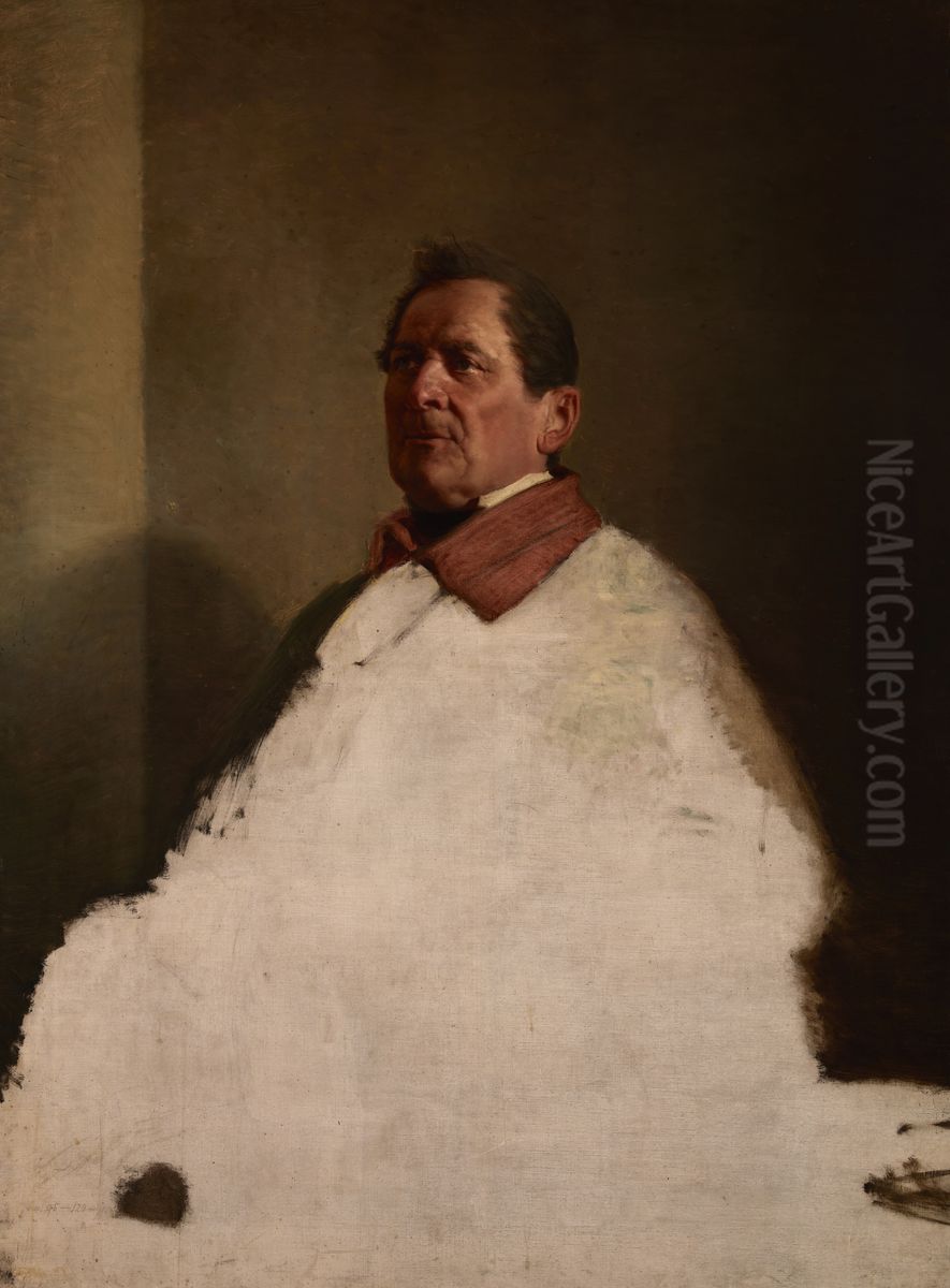 Portrait of Florian Sawiczewski Oil Painting by Artur Grottger