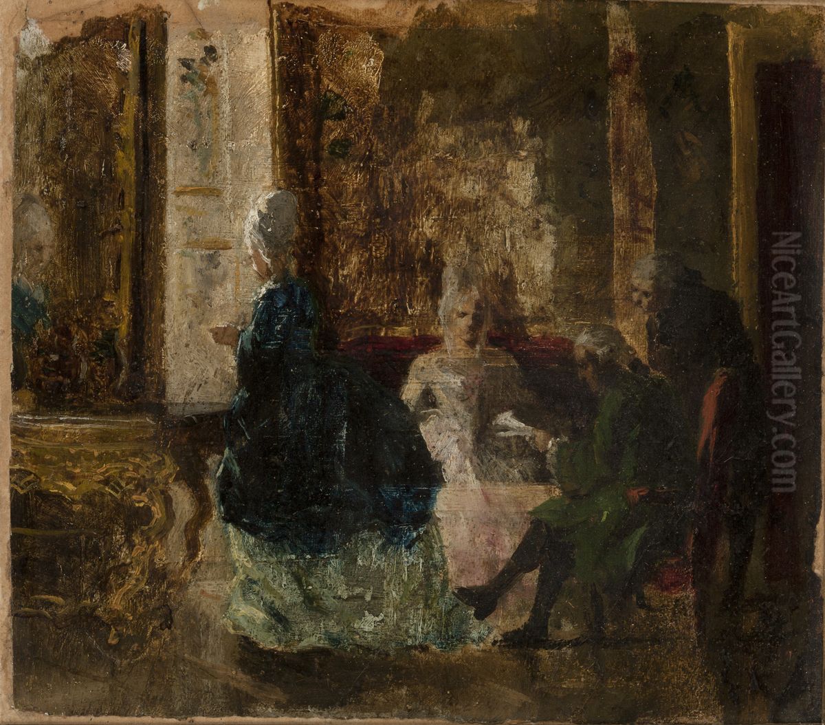 Costume Scene Oil Painting by Maksymilian Gierymski