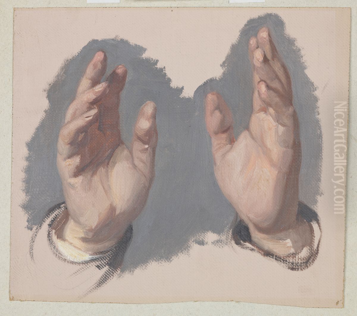 Study (I) of Both Hands of the Bishop to the Painting 