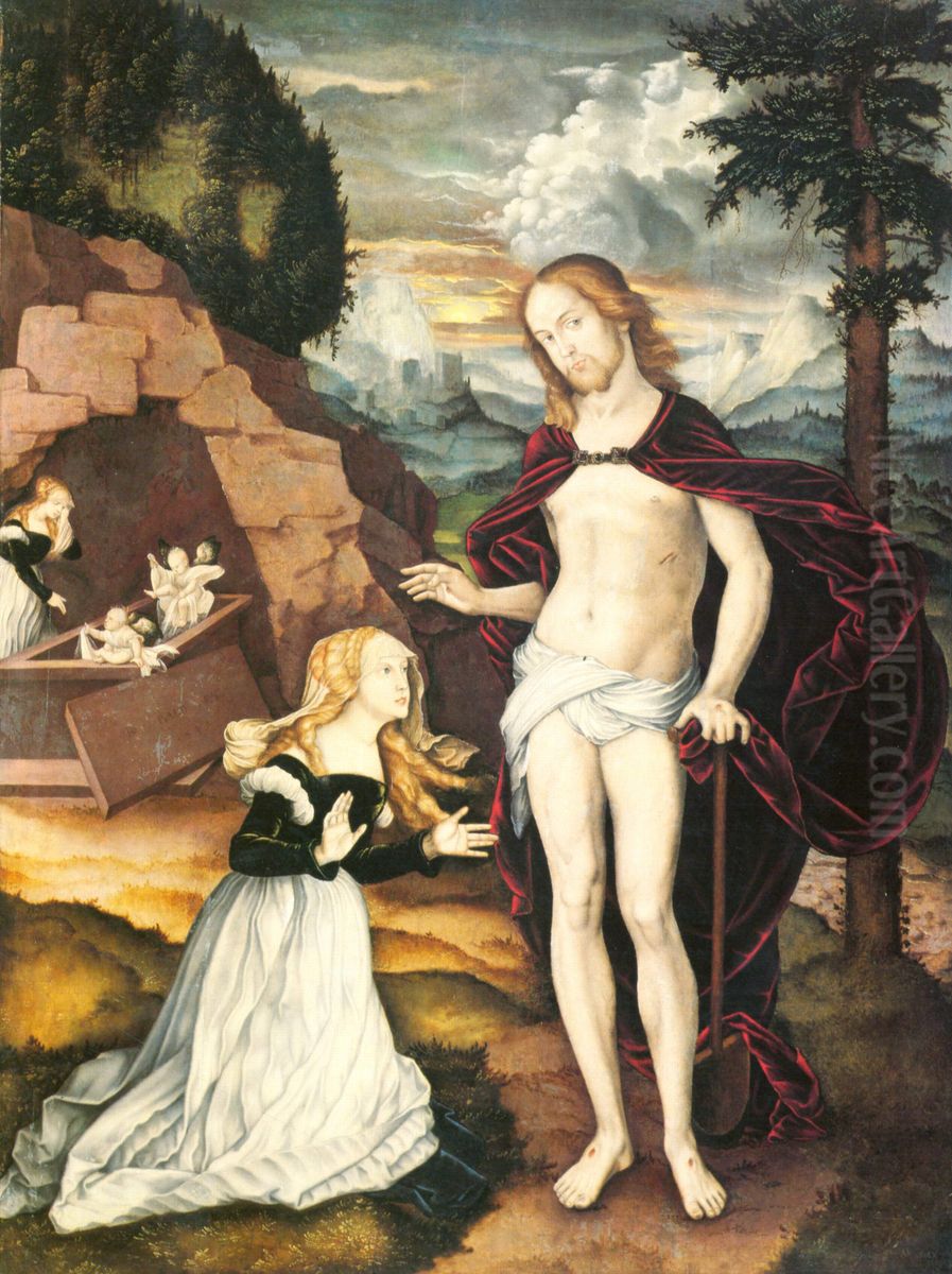 Die Erscheinung des Auferstandenen vor Maria Magdalena Oil Painting by Hans Baldung Grien
