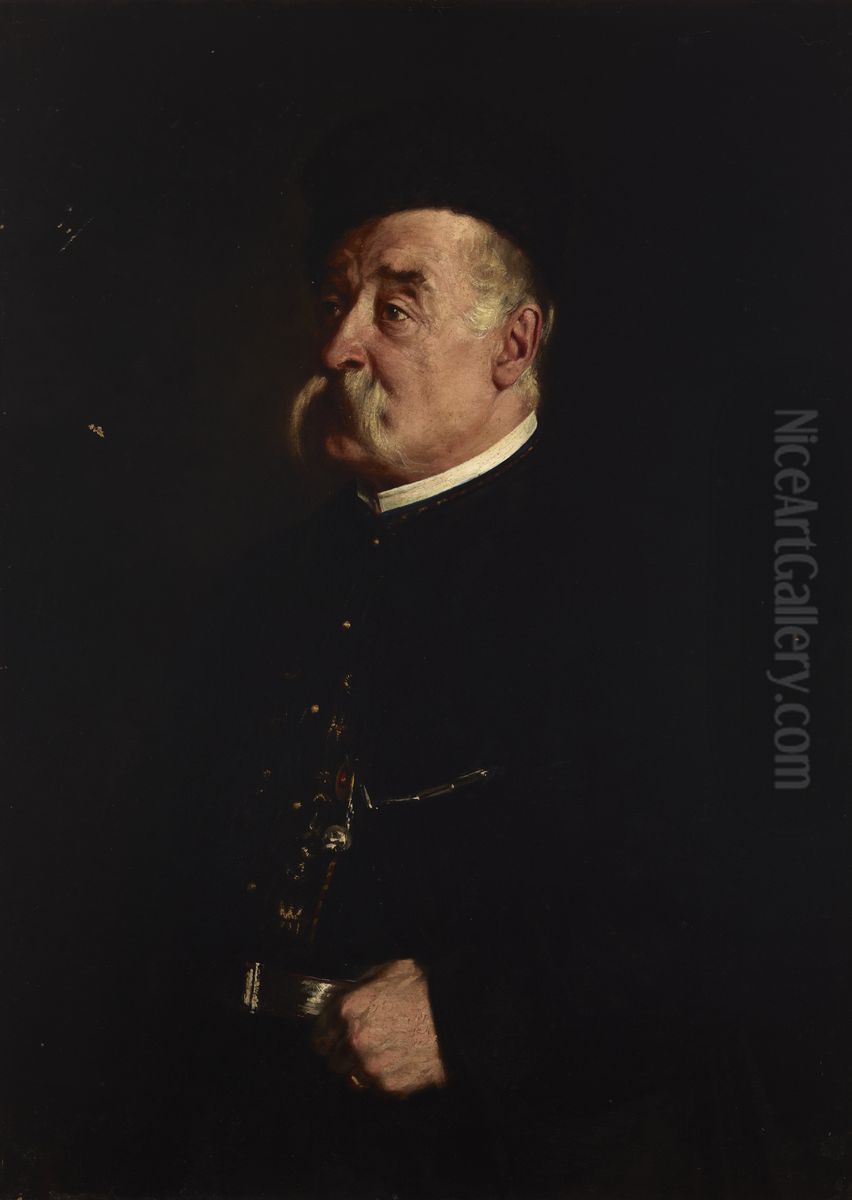 Portrait of Adam Wylezynski Oil Painting by Andrzej Grabowski