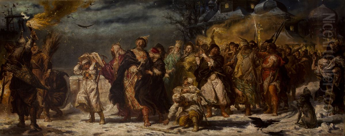Ivan the Terrible Oil Painting by Jan Matejko