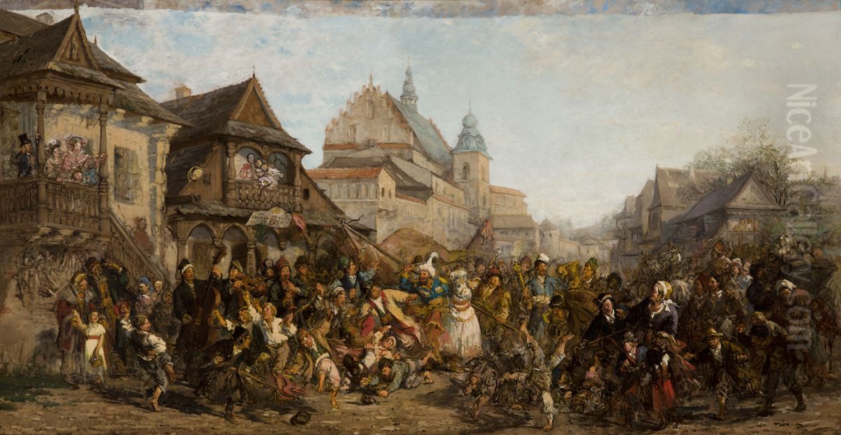 Konik Zwierzyniecki. Oil Painting by Hipolit Lipinski