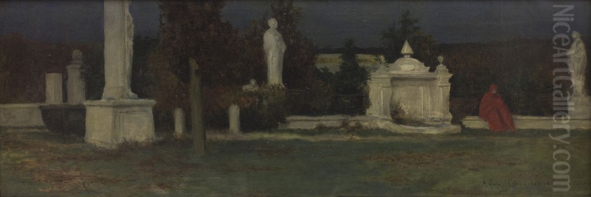 Grey Hour Oil Painting by Albert Chmielowski