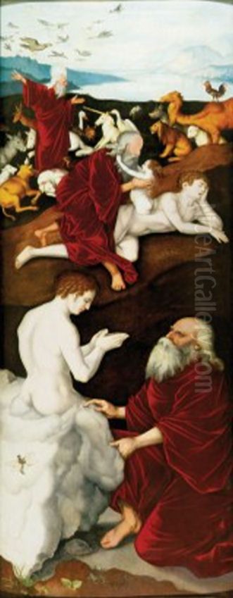 The Creation of the Men and Animals Oil Painting by Hans Baldung Grien