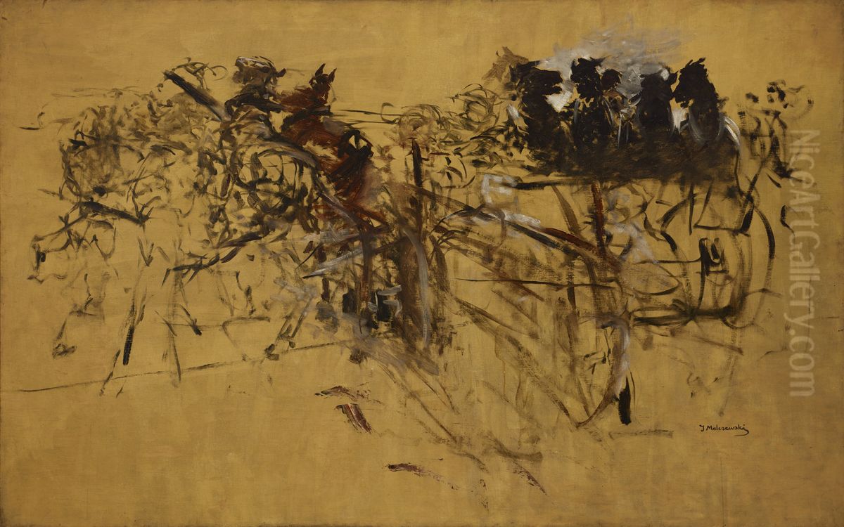 Orka (szkic) Oil Painting by Jacek Malczewski