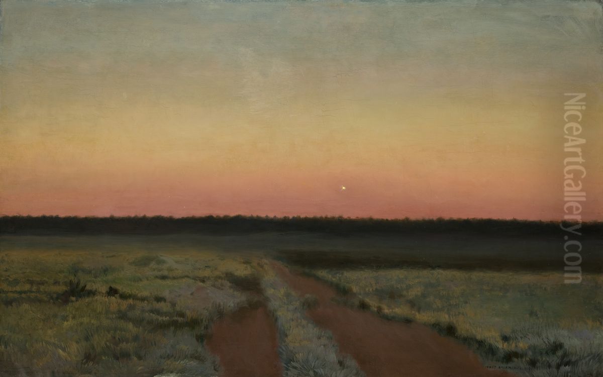 Morning Star Oil Painting by Jozef Chelmonski