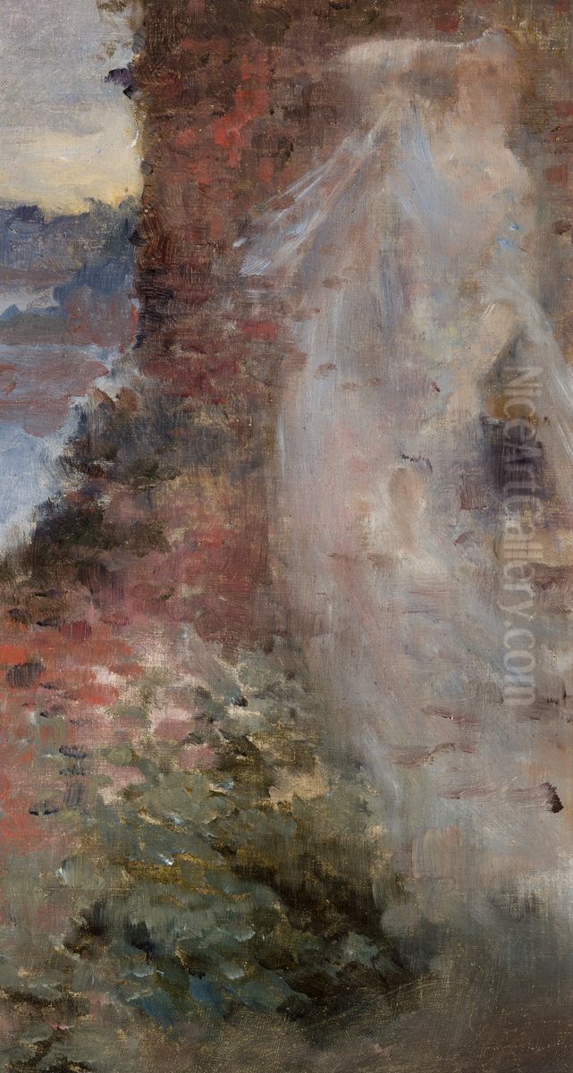 Fog Oil Painting by Apolinary Kotowicz