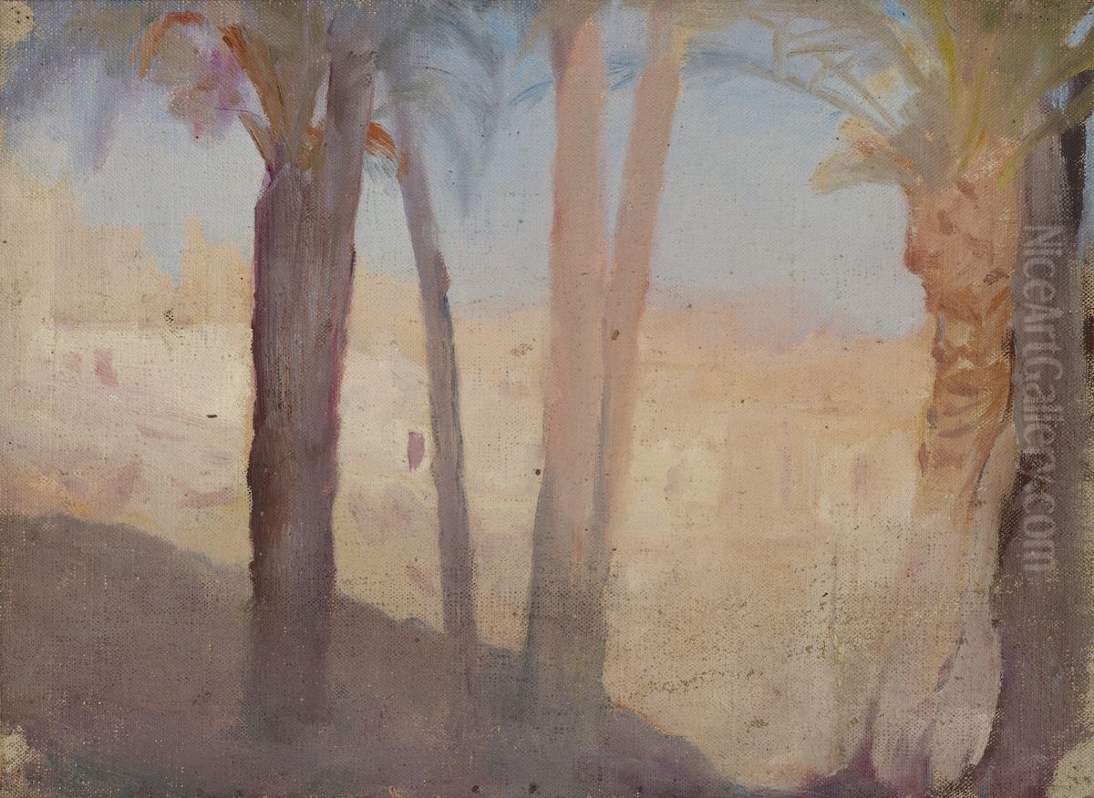 Spain (Elche) Oil Painting by Jan Ciaglinski