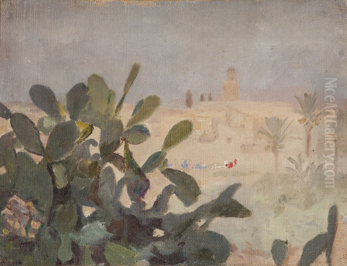 Spain (Elche) Oil Painting by Jan Ciaglinski