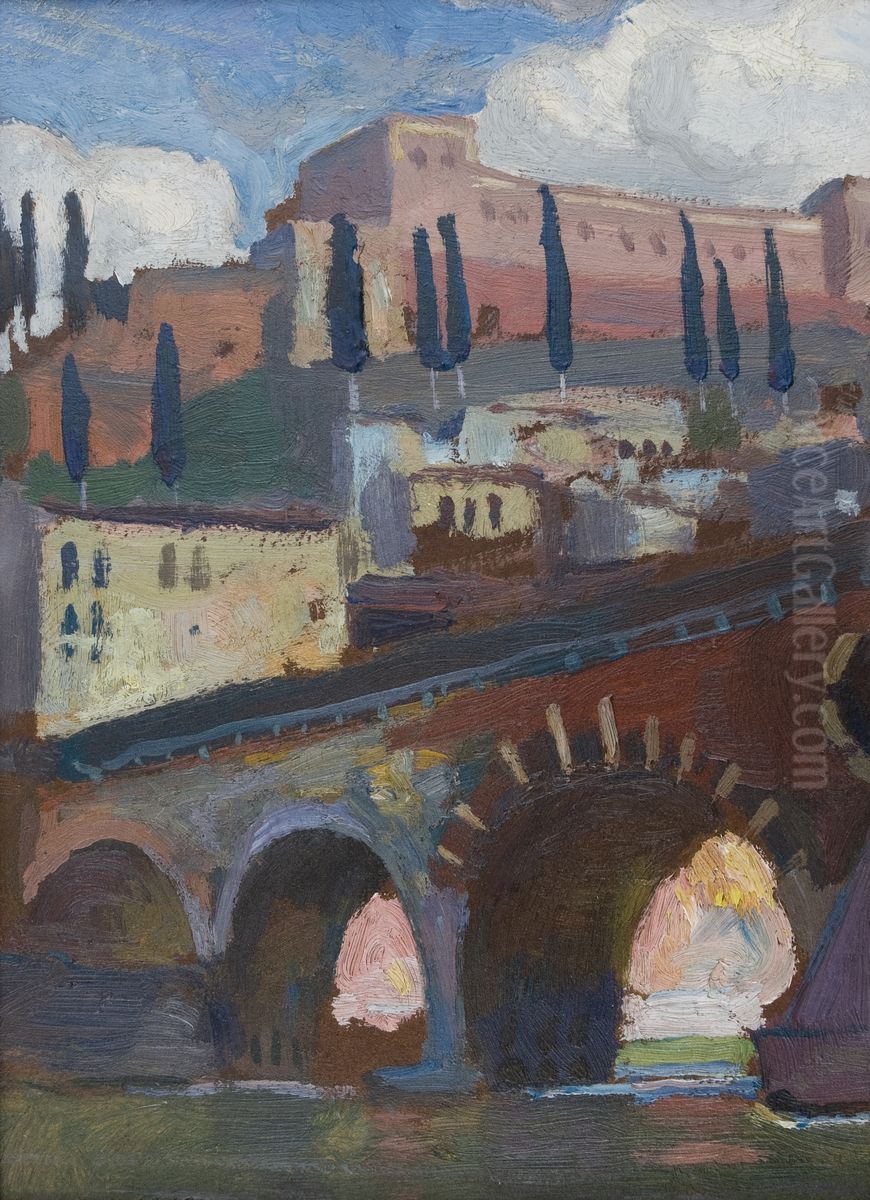 Fortress in Verona Oil Painting by Jan Stanislawski