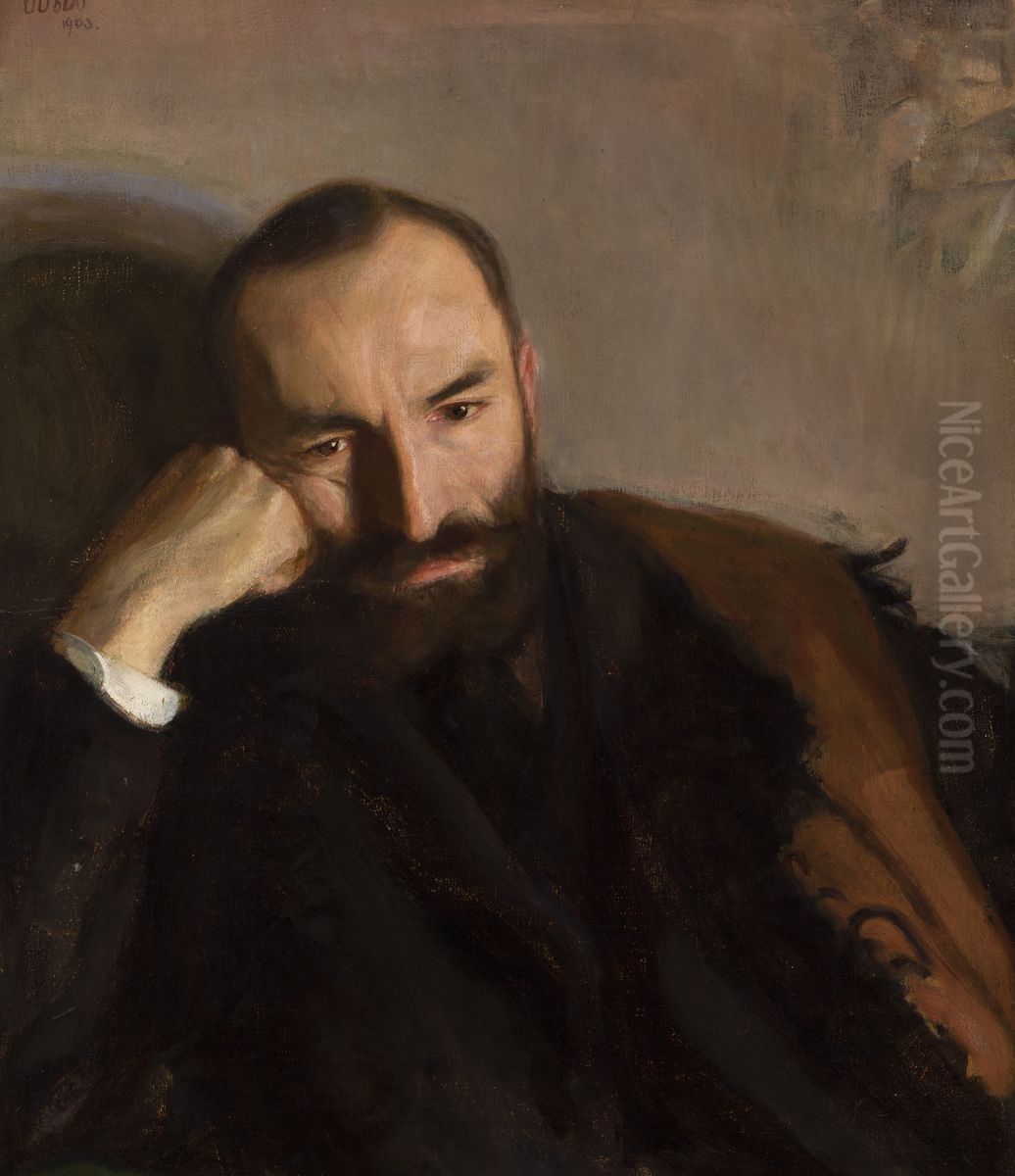 Portrait of Feliks Jasienski Oil Painting by Wojciech Weiss