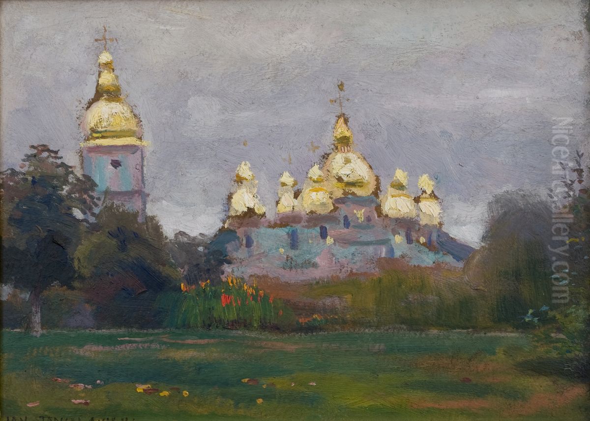 St Michael's Monastery in Kyiv Oil Painting by Jan Stanislawski